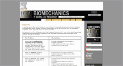 Desktop Screenshot of biomechanicsonline.com