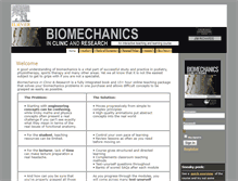 Tablet Screenshot of biomechanicsonline.com